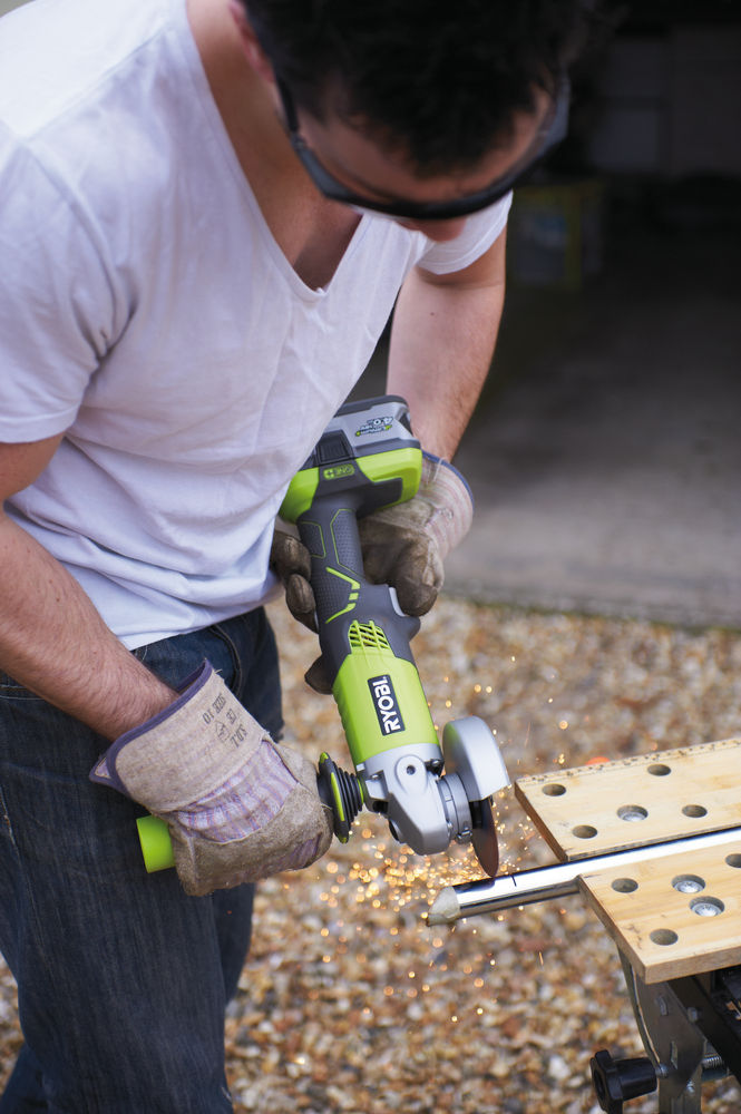 Углошлифмашина RYOBI R18AG-0 (без батареи) система ONE +