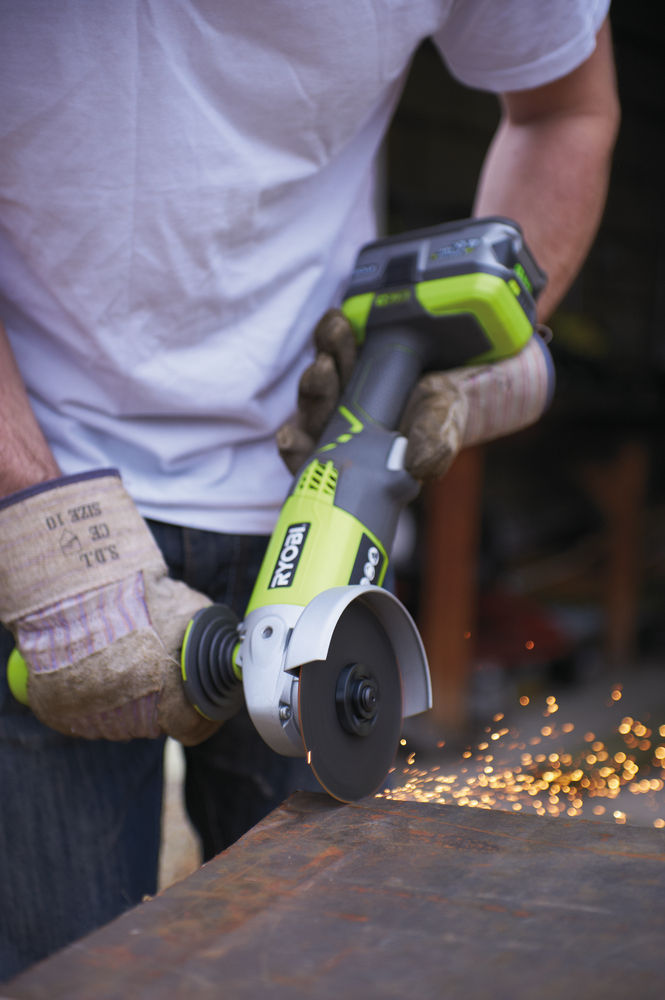 Углошлифмашина RYOBI R18AG-0 (без батареи) система ONE +