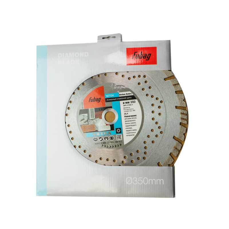 Диск алмазный (по бетону) Beton Extra 350x3,2x25,4 FUBAG 37350-4