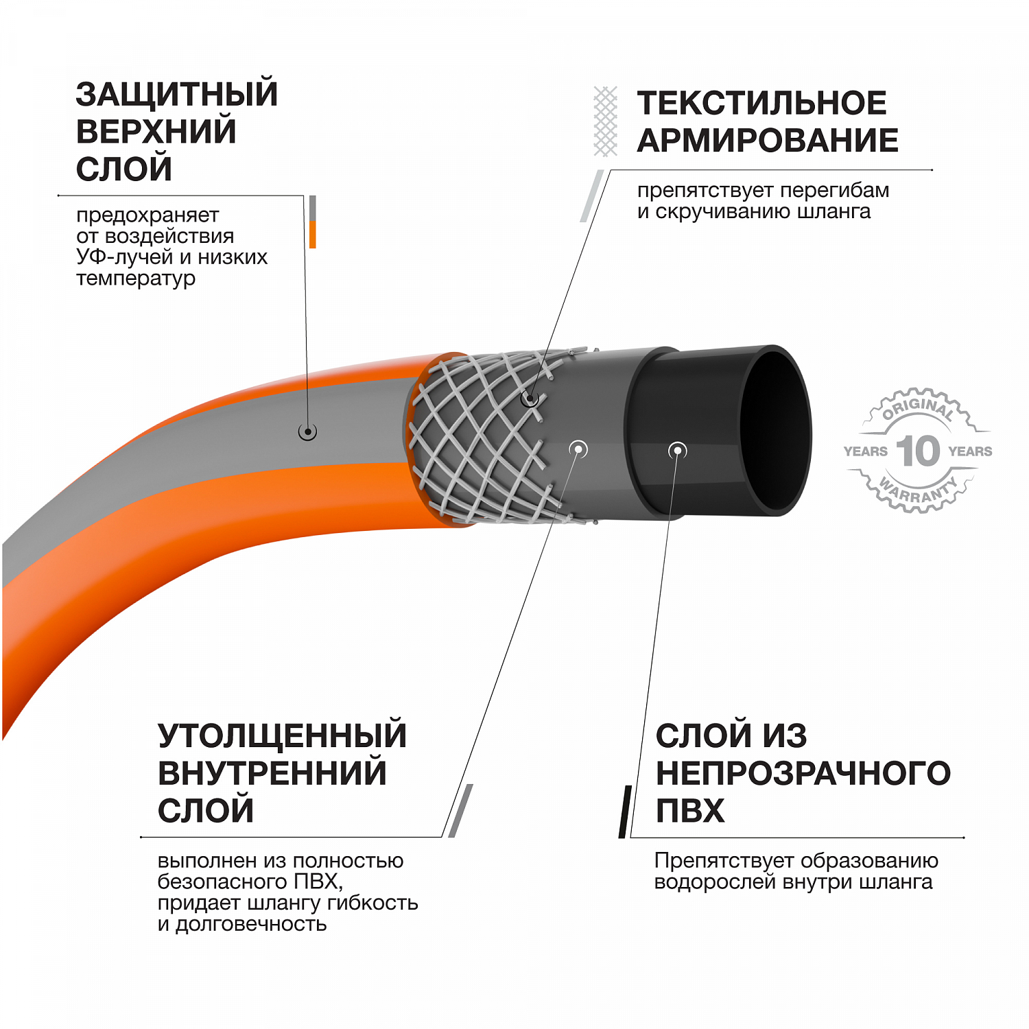 Шланг 1/2 " (13мм) DAEWOO MaxiFlex DWH 3117 50 метров