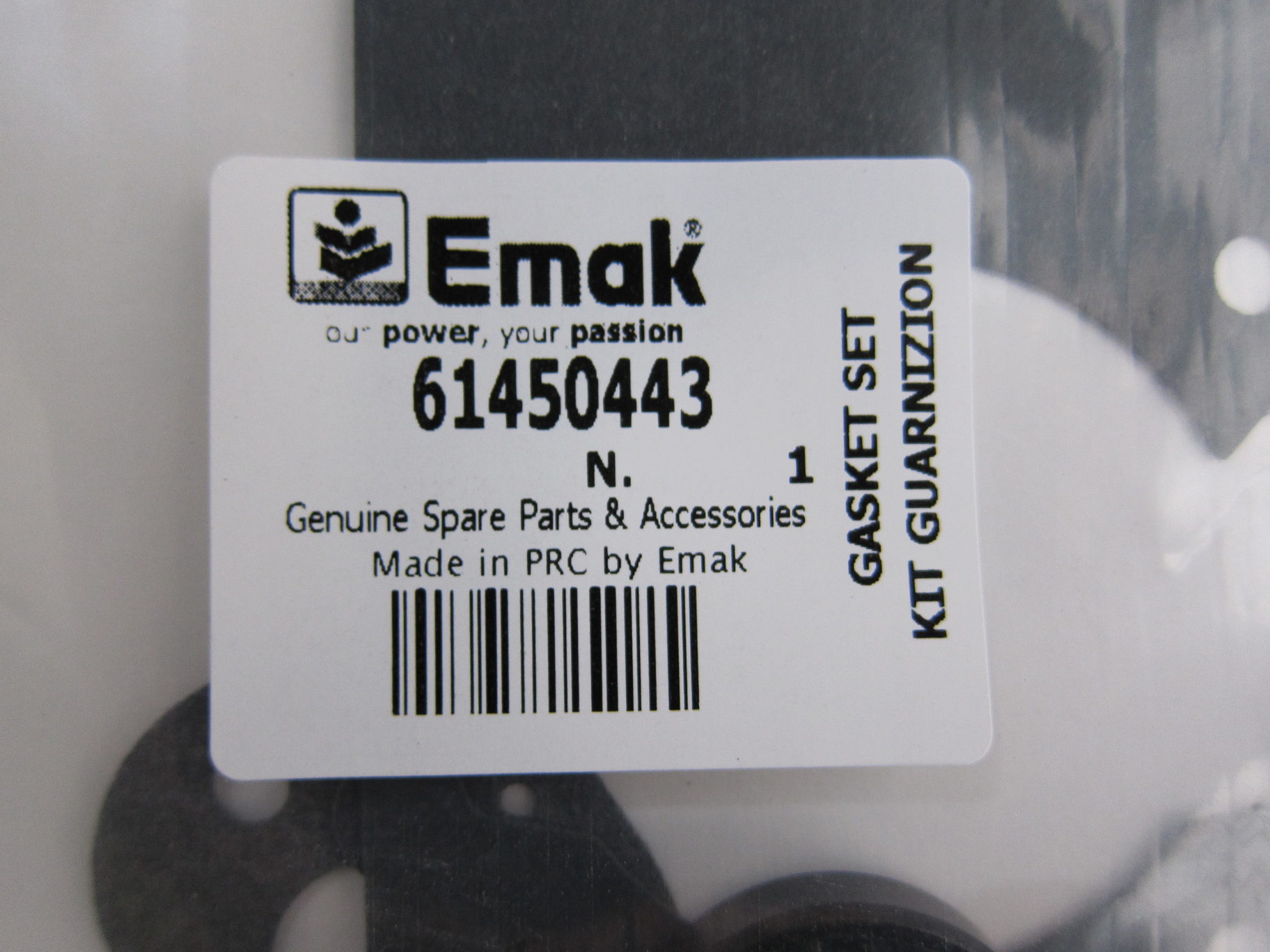 Комплект прокладок двигателя (Комплект резиновых прокладок / GASKET SET (RUBBER)) 61450443