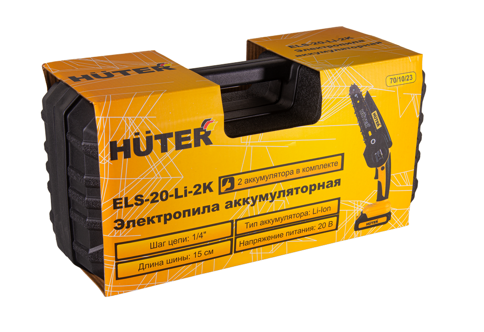 Пила цепная аккумуляторная Huter ELS-20-Li-2К