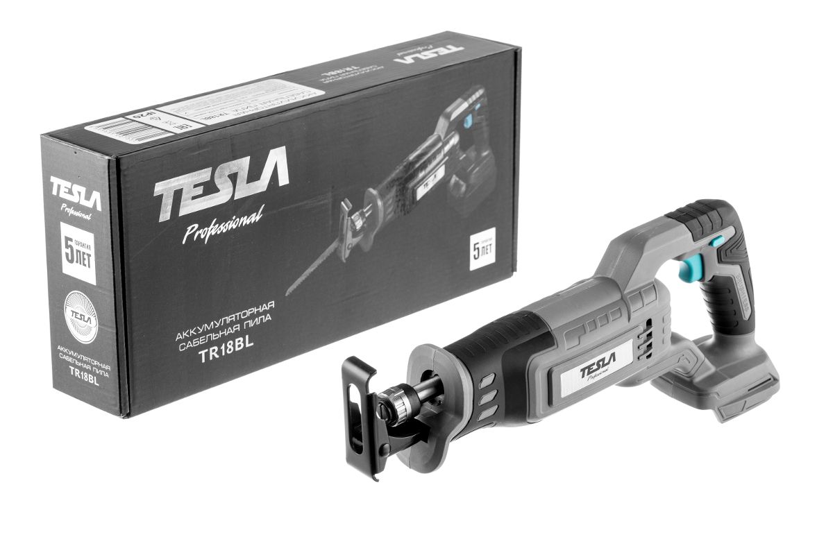 Пила сабельная аккумуляторная TESLA TR18BL