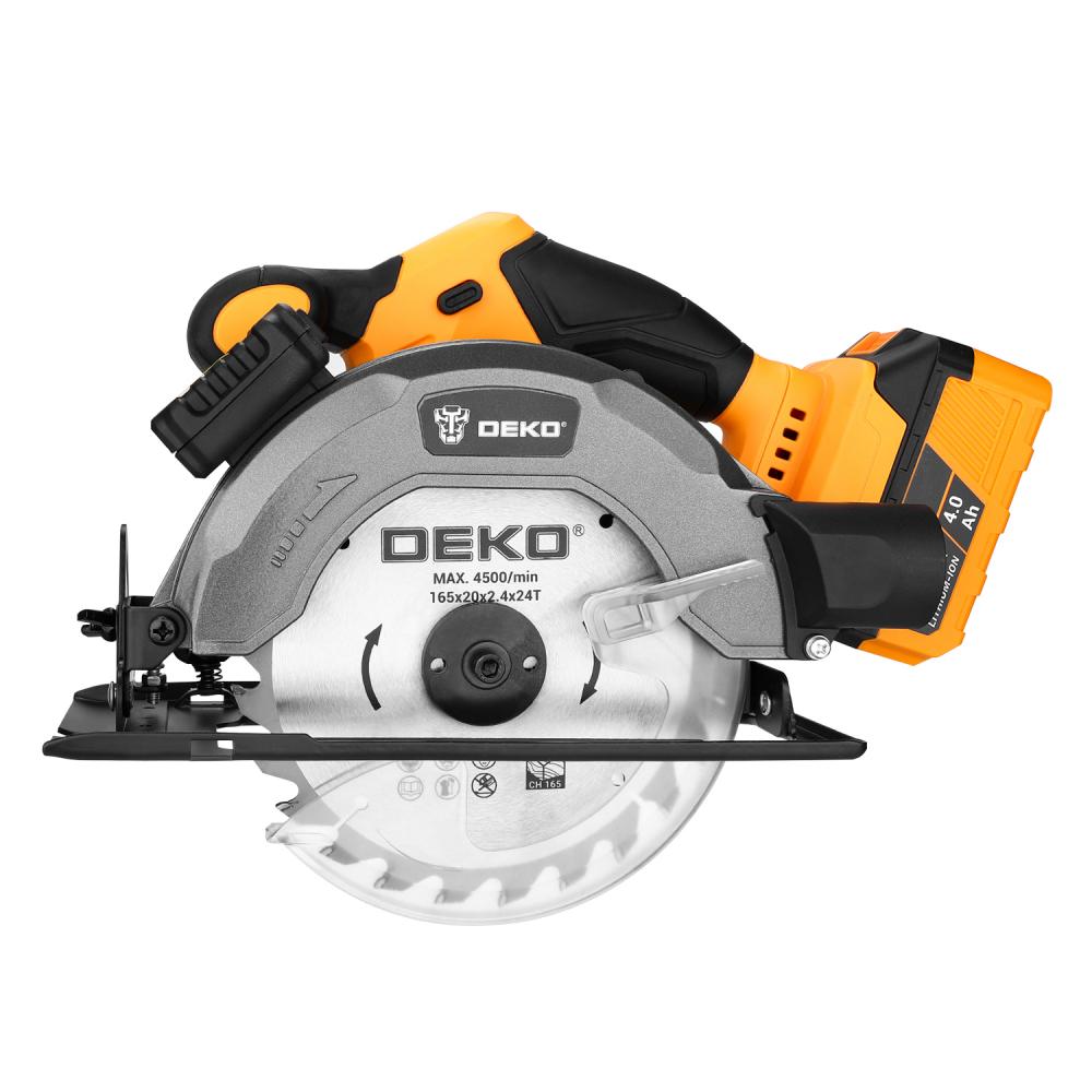 Пила циркулярная аккумуляторная DEKO DKCS20V