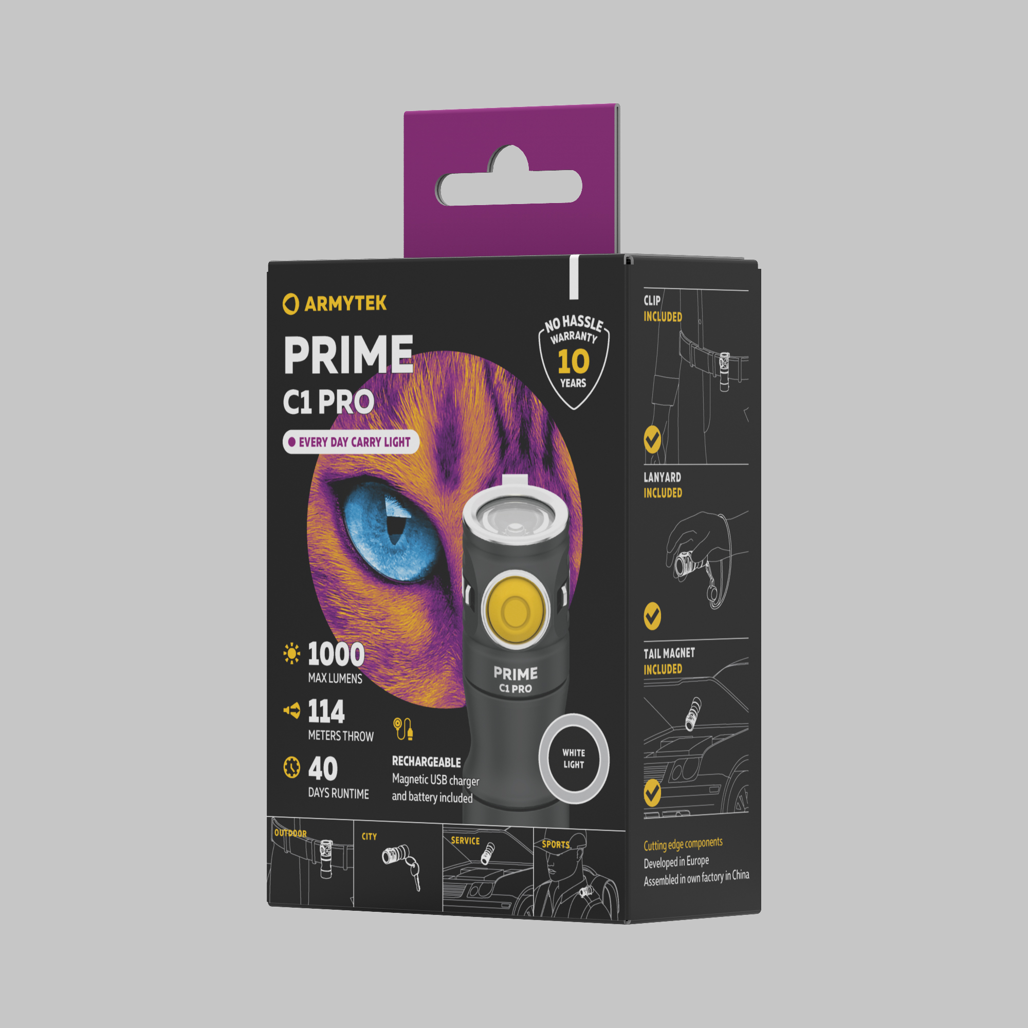 Фонарь Armytek Prime C1 Pro Белый