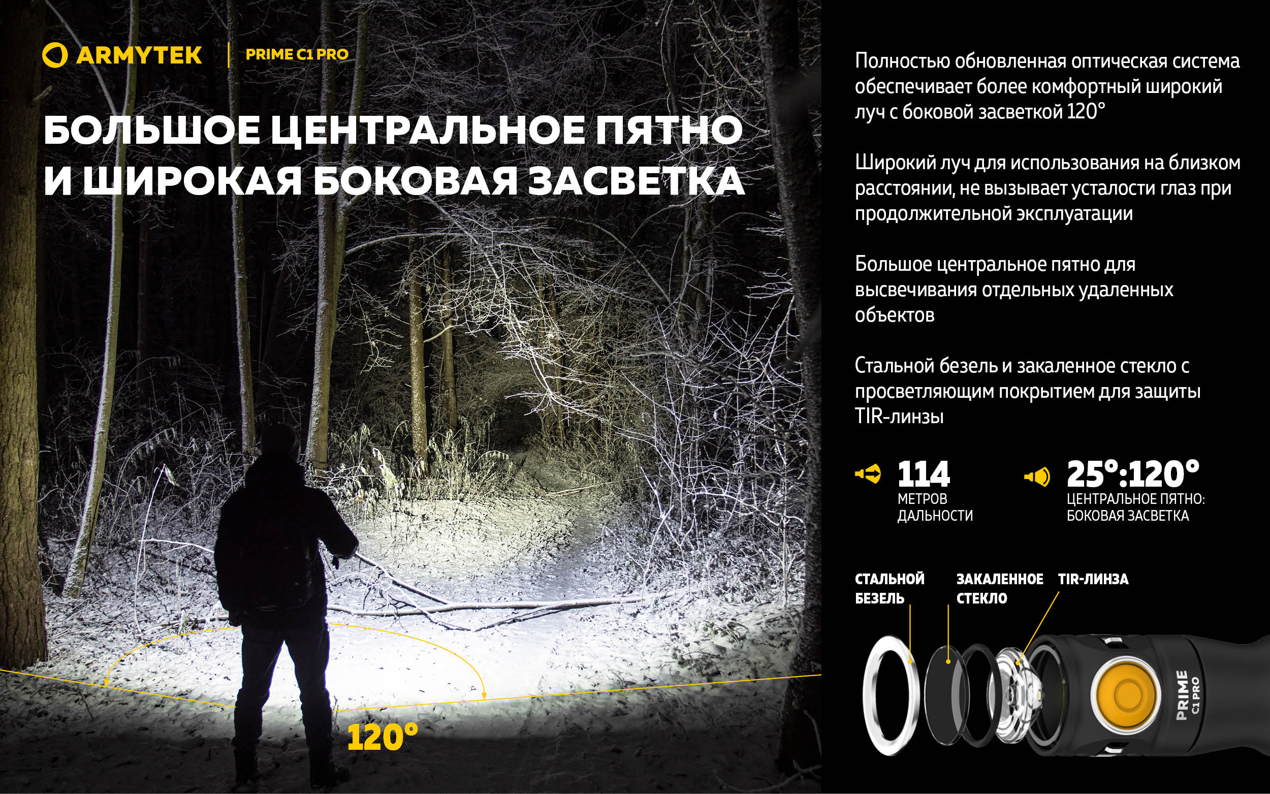 Фонарь Armytek Prime C1 Pro Белый