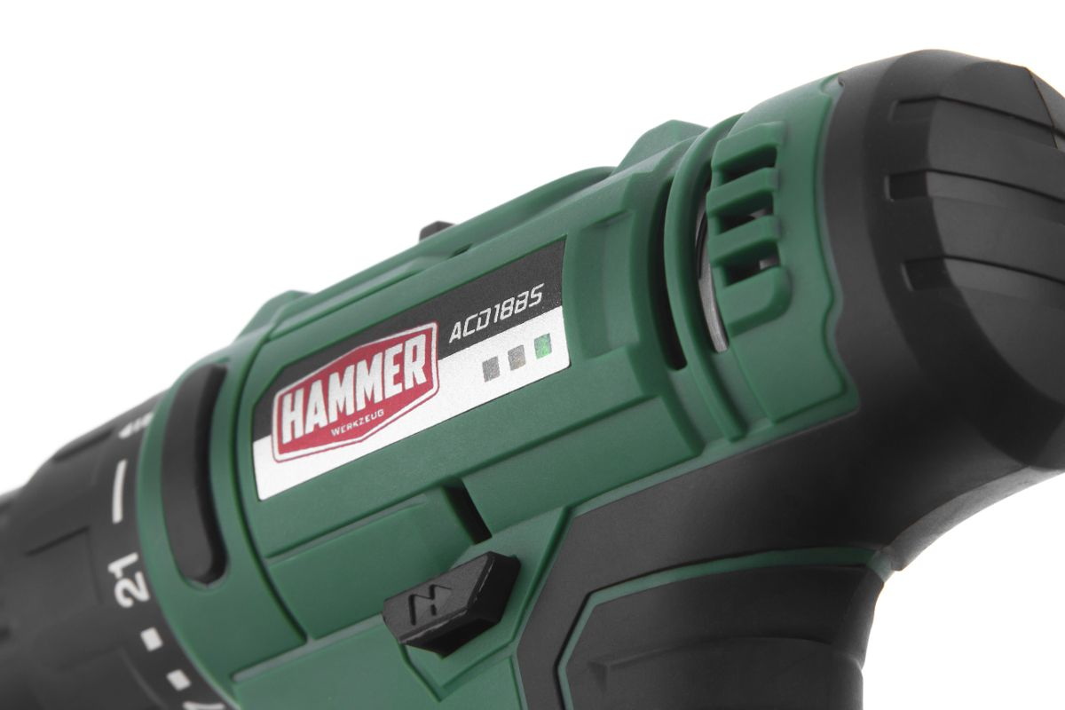 Дрель-шуруповерт аккумуляторная Hammer ACD18BS