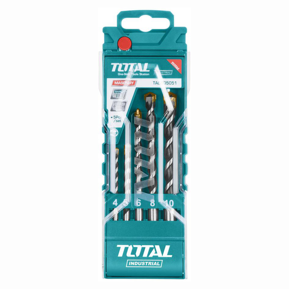 Набор сверл по бетону TOTAL TACSD5051 (5 шт)