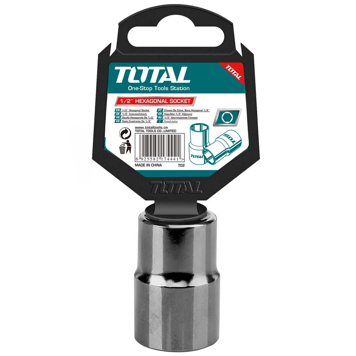 Торцевая головка 1/2 " 18 мм TOTAL THTST12181