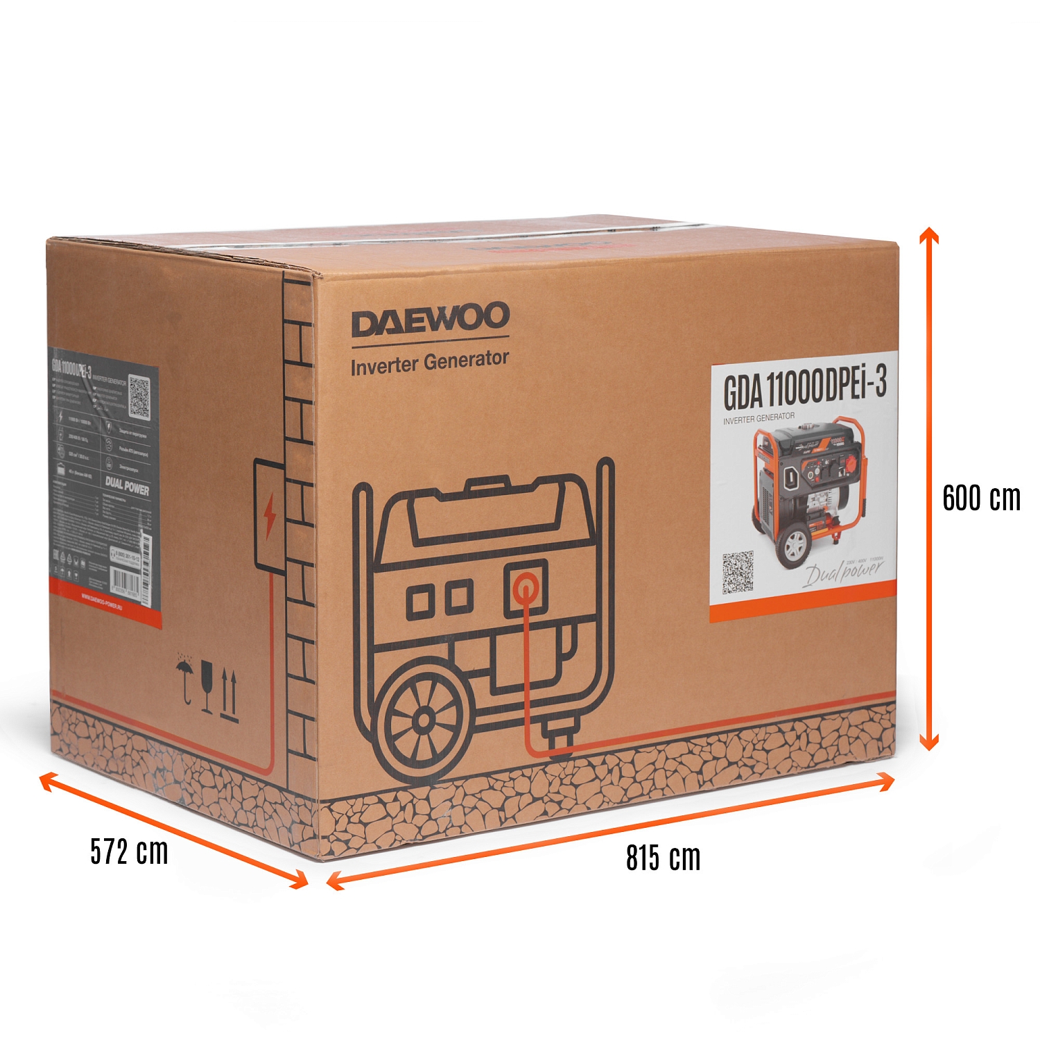 Генератор бензиновый инверторный DAEWOO GDA 11000DPEi-3