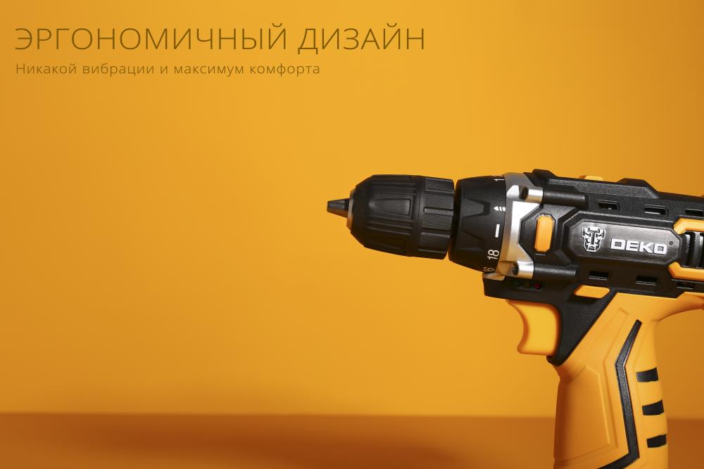 Дрель-шуруповерт аккумуляторная DEKO DKCD12FU-Li SET 63