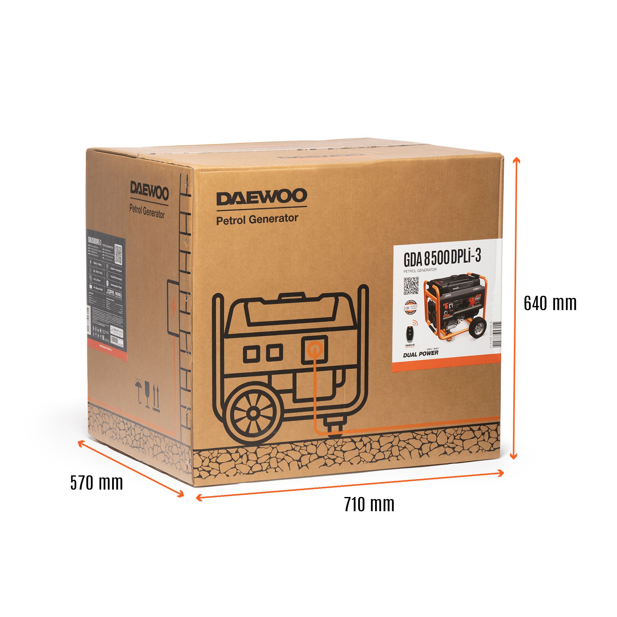 Генератор бензиновый DAEWOO GDA 8500DPLi-3